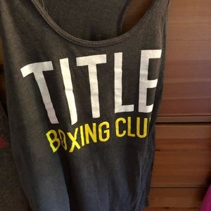 Title Boxing workout tank